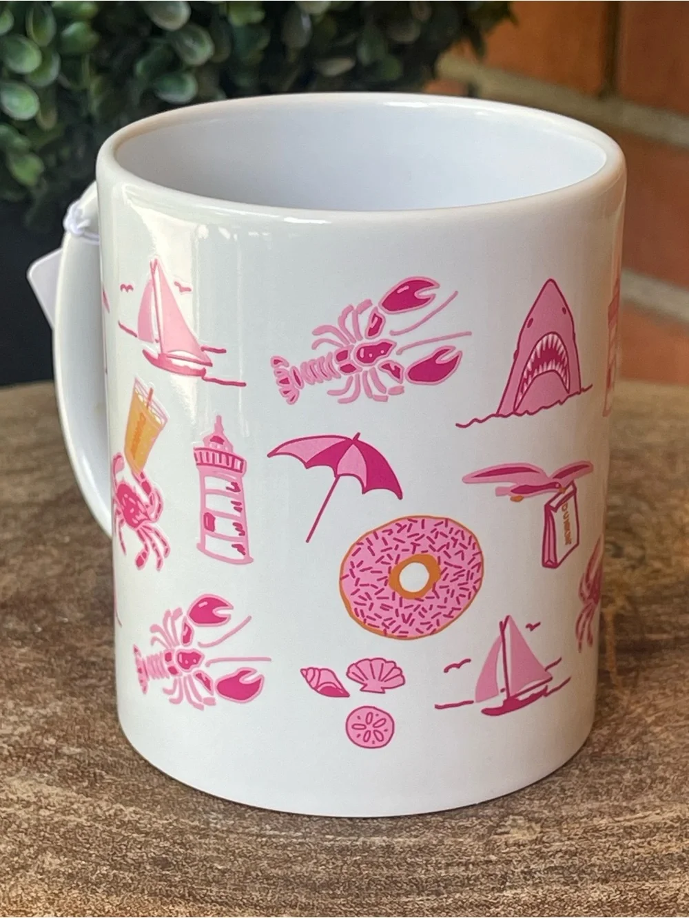 New DUNKIN Summer Ceramic Mug (11 oz.) 2026 Release Cup - Beach Ocean Theme